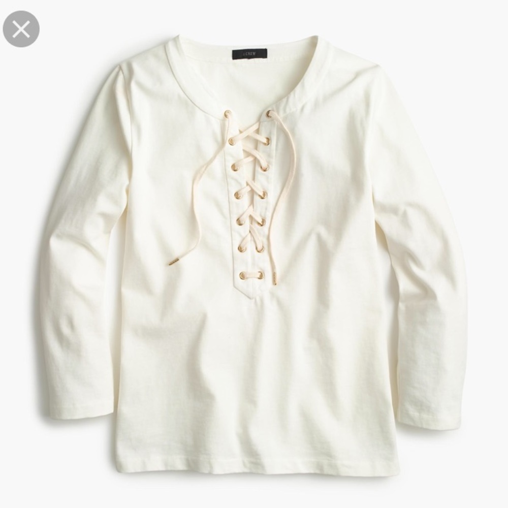 J.Crew lace up t-shirt